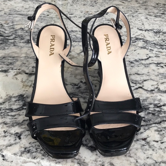 Prada Patent Wedges - Picture 7 of 8